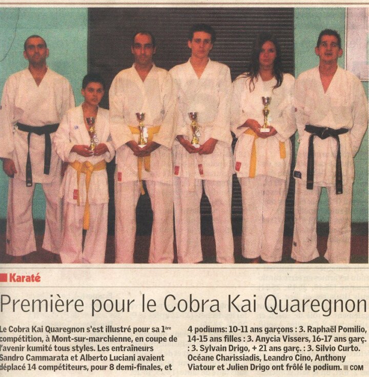 Coupure de presse : La Province — novembre 2006