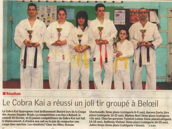 Coupure de presse : Coupe Espoirs francophone