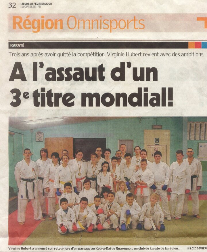 Coupure de presse : Entarinement Virginie