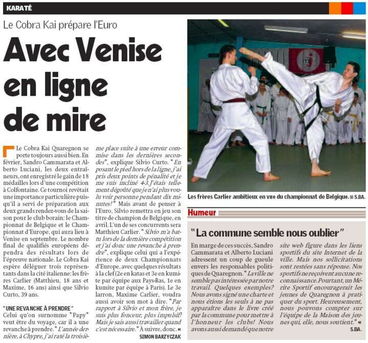 Coupure de presse : La Province — 2010