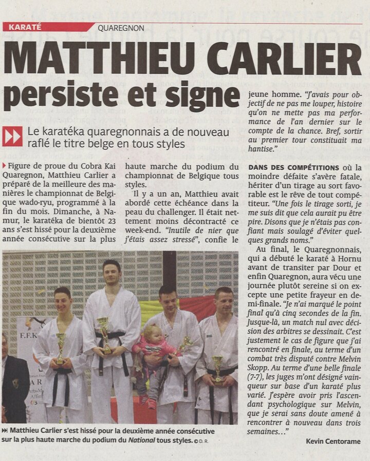 Coupure de presse : FBK Matth