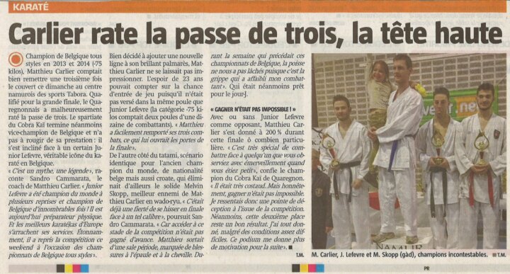 Coupure de presse : FBK Matth