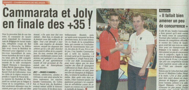 Coupure de presse : Coupe de Belgique