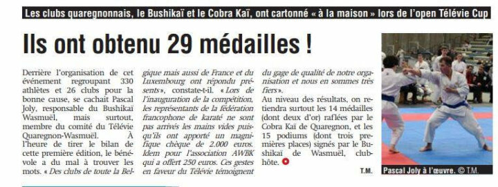 Coupure de presse : Open télévie
