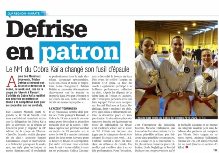 Coupure de presse : Coupe Avenir