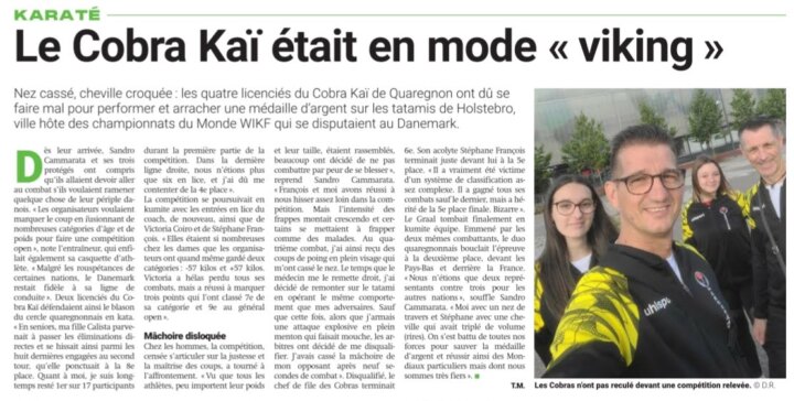 Coupure de presse : La Province — 3 septembre 2022