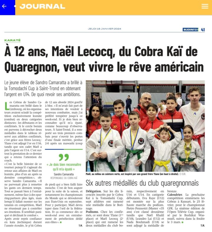 Coupure de presse : Tomodachi Cup