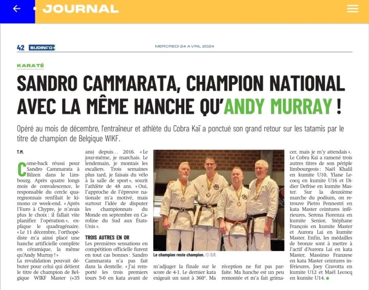 Coupure de presse : Champ Belgique WIKF
