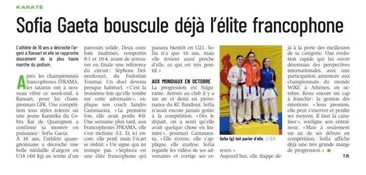 Coupure de presse : Sofia Gaeta bouscule déjà l'élite francophone